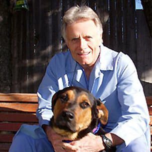 Dr. Vaughn with his dog